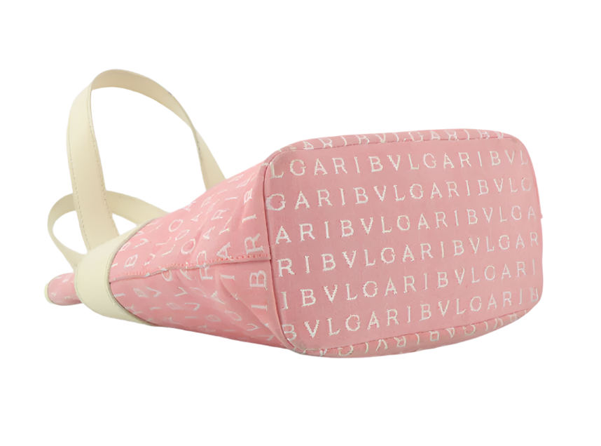 bvlgari pink logomania handbag