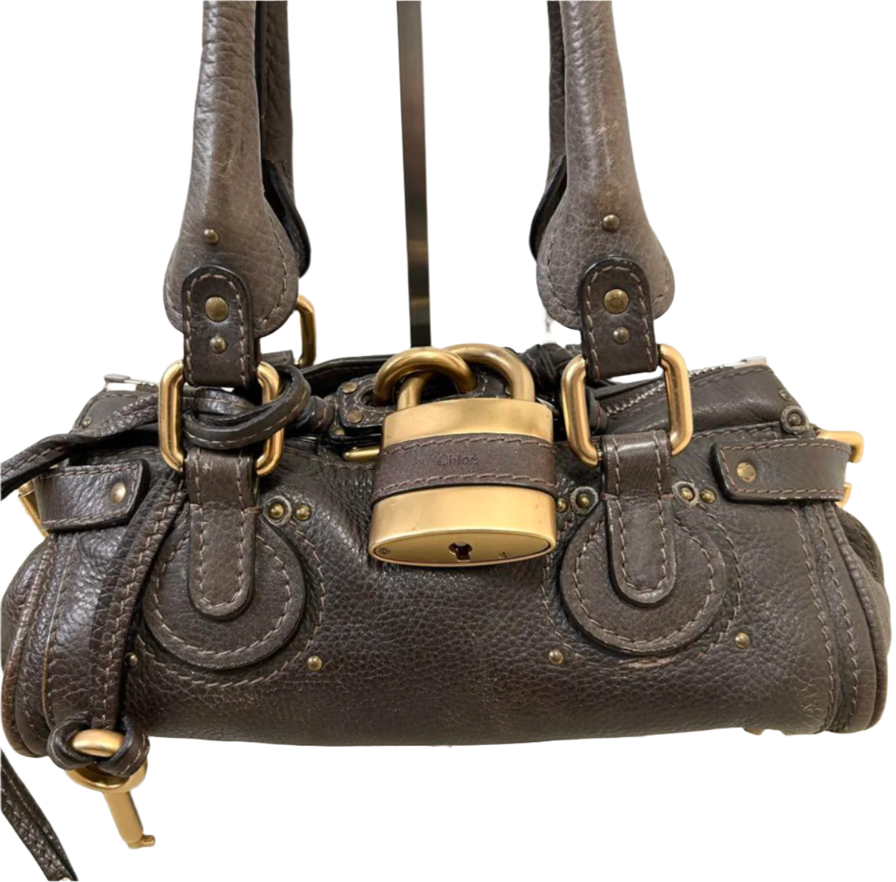 chloé dark brown mini paddington