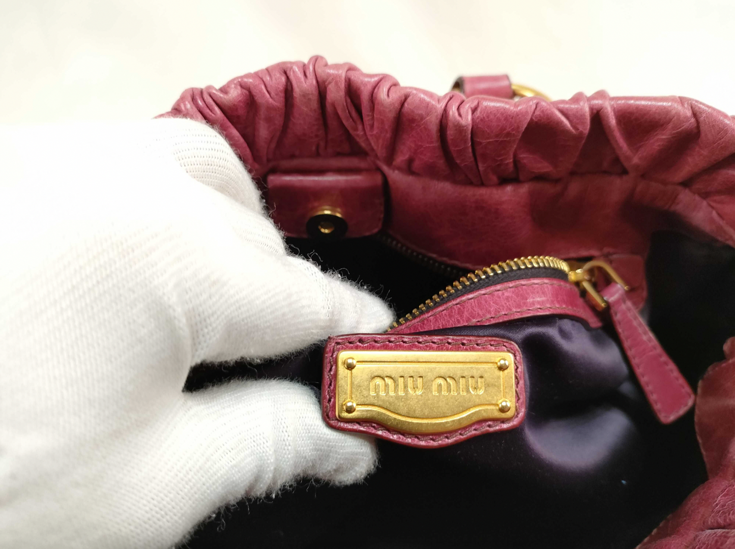 miu miu raspberry pink vitello lux bag