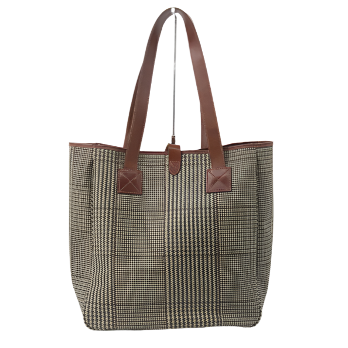 Ralph Lauren Polo Elegant Houndstooth Tote
