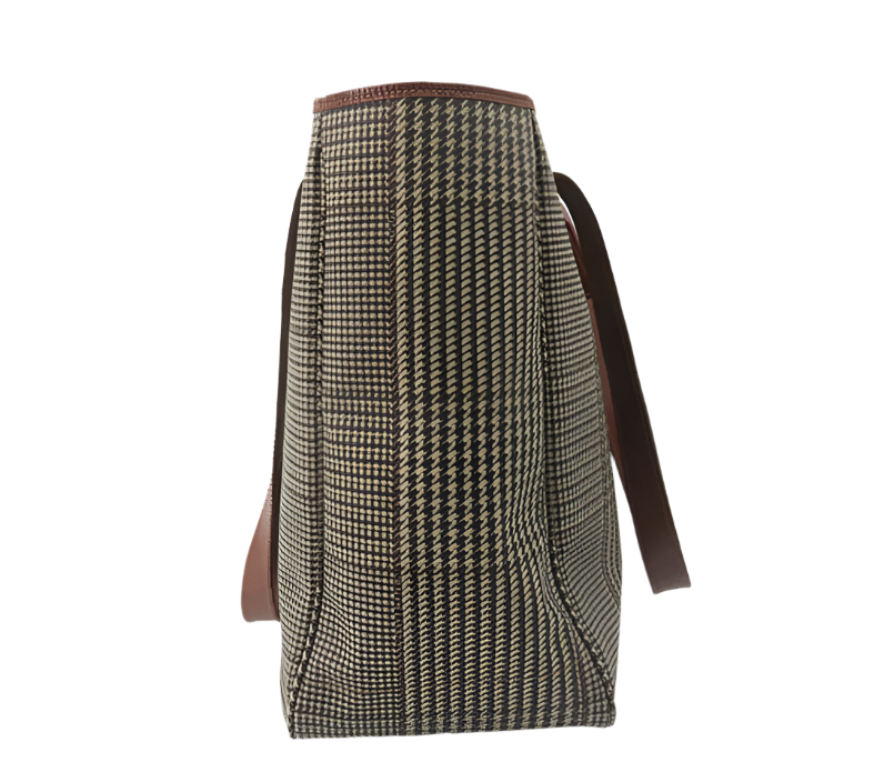 Ralph Lauren Polo Elegant Houndstooth Tote