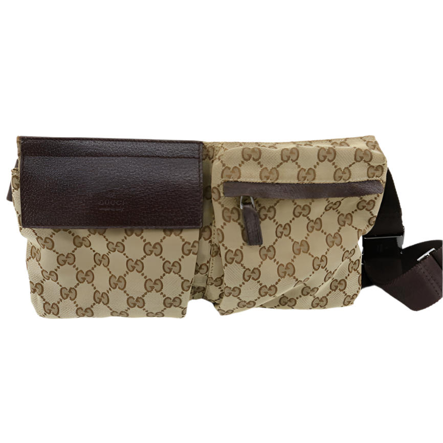 Gucci Chestnut Brown GG Waist Bag