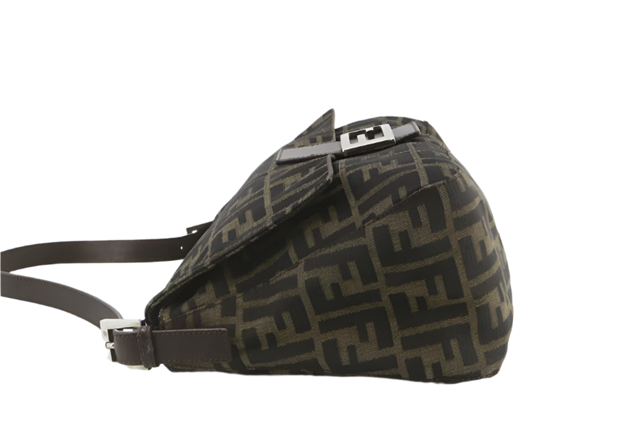 Fendi Classic Brown Zucca Large Baguette
