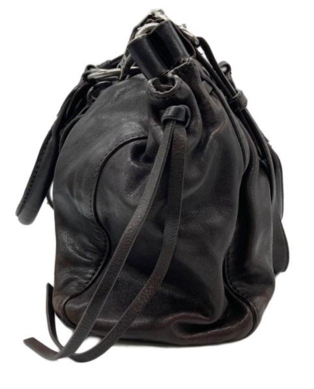 miu miu dark brown vitello lux bag