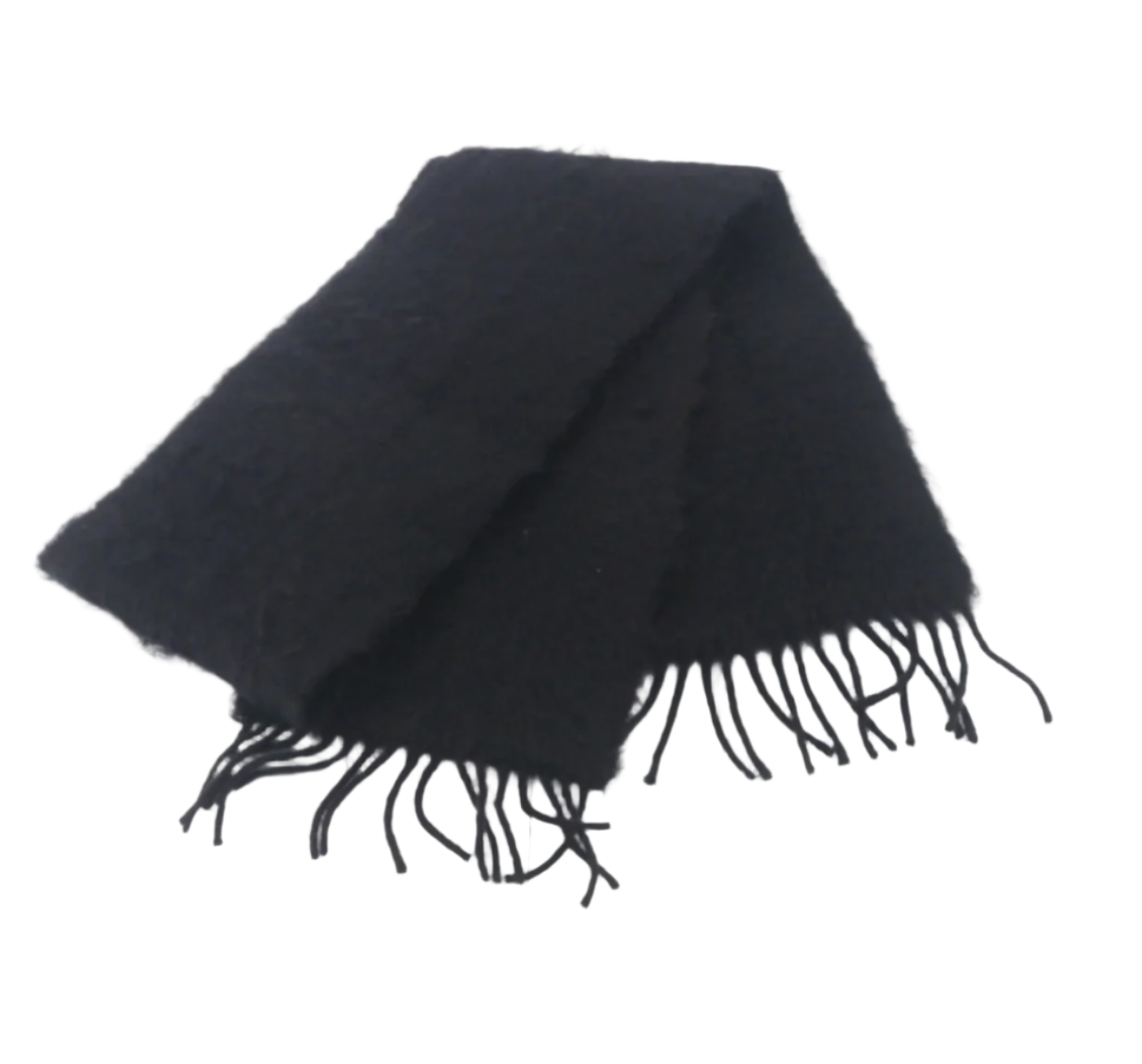 Loewe Black Mohair Wool Scarf