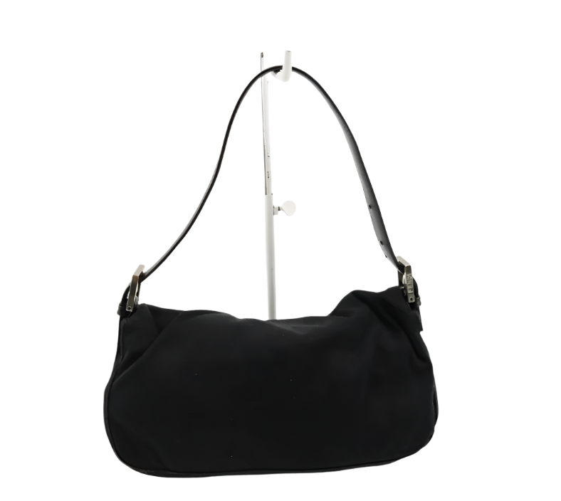 Fendi Black Jersey Baguette