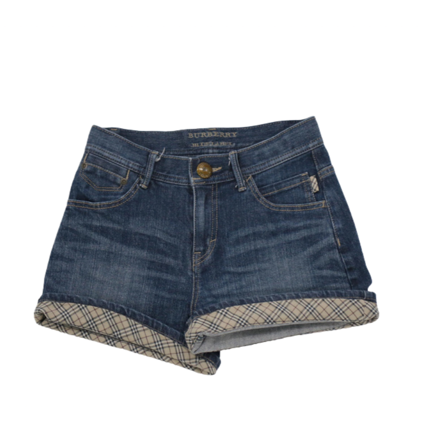 burberry nova check denim shorts – Cosmopolitan Vintage