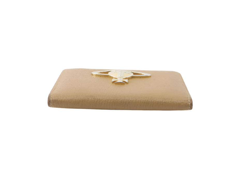 vivienne westwood beige orb logo card holder
