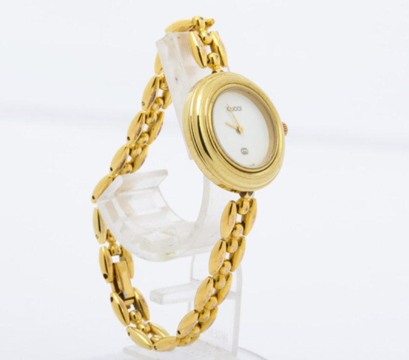 gucci gold bracelet watch