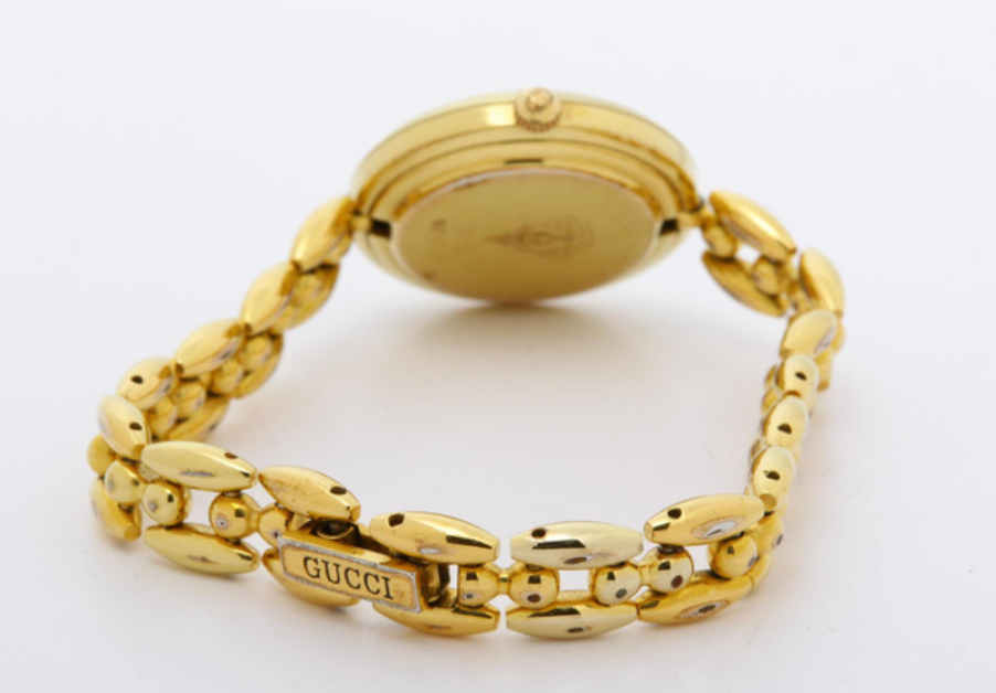 gucci gold bracelet watch