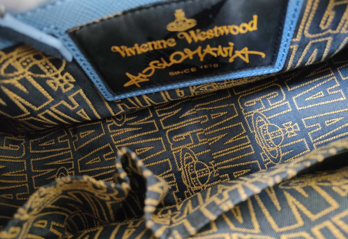 vivienne westwood anglomania baby blue bag