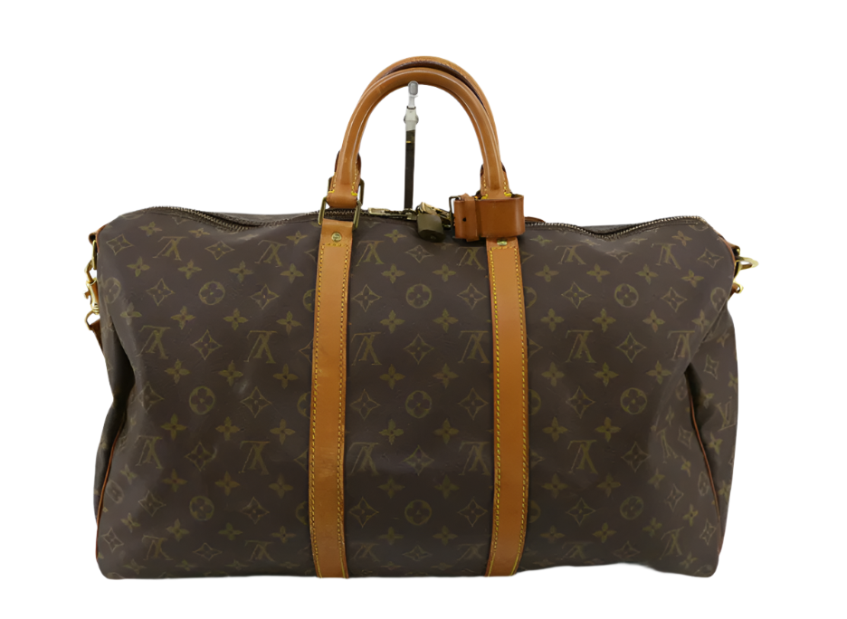 Vintage Louis Vuitton Iconic Travel Duffel Bag Monogram Keepall 50