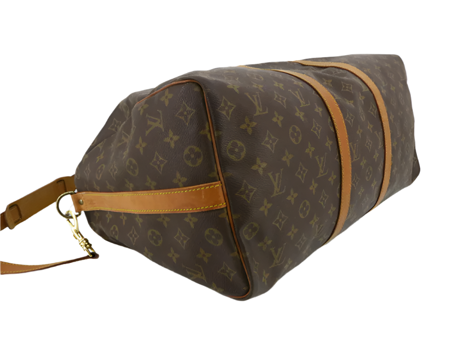 Vintage Louis Vuitton Iconic Travel Duffel Bag Monogram Keepall 50