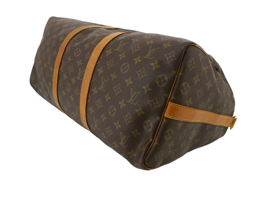 Vintage Louis Vuitton Iconic Travel Duffel Bag Monogram Keepall 50