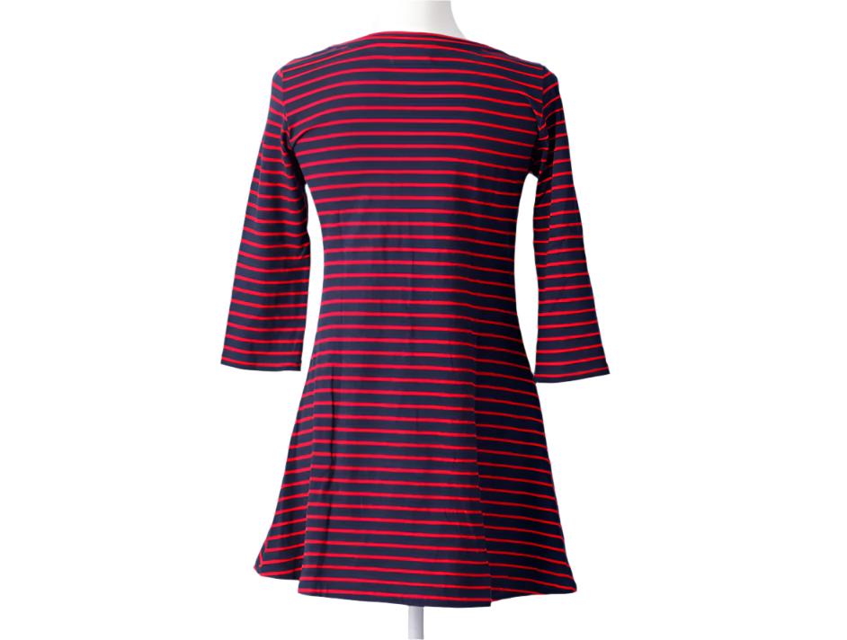 burberry cutesy vintage half sleeve striped tunic