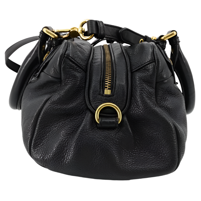marc by marc jacobs groovee leather bag in black