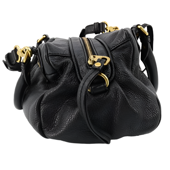 marc by marc jacobs groovee leather bag in black