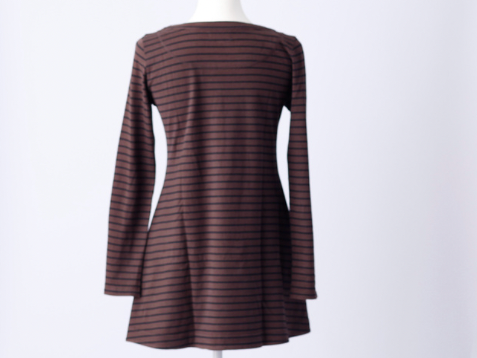 burberry vintage striped tunic in brown