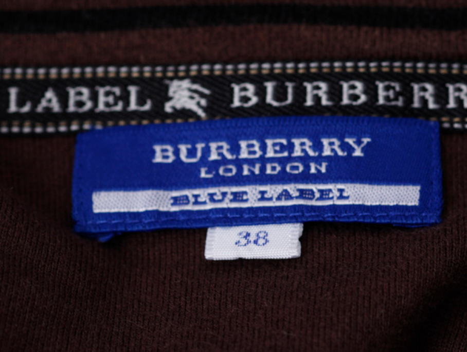 burberry vintage striped tunic in brown