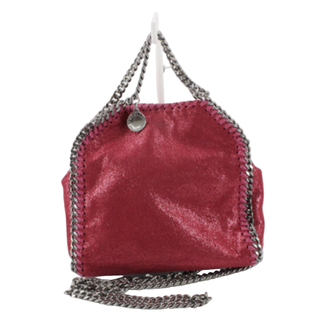 Stella McCartney Pre-Loved Falabella Mini in Glitter Barbie Pink