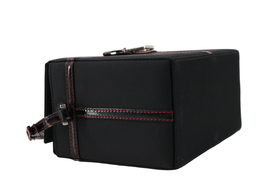 dior pre-loved vanity handbag with ribbon details