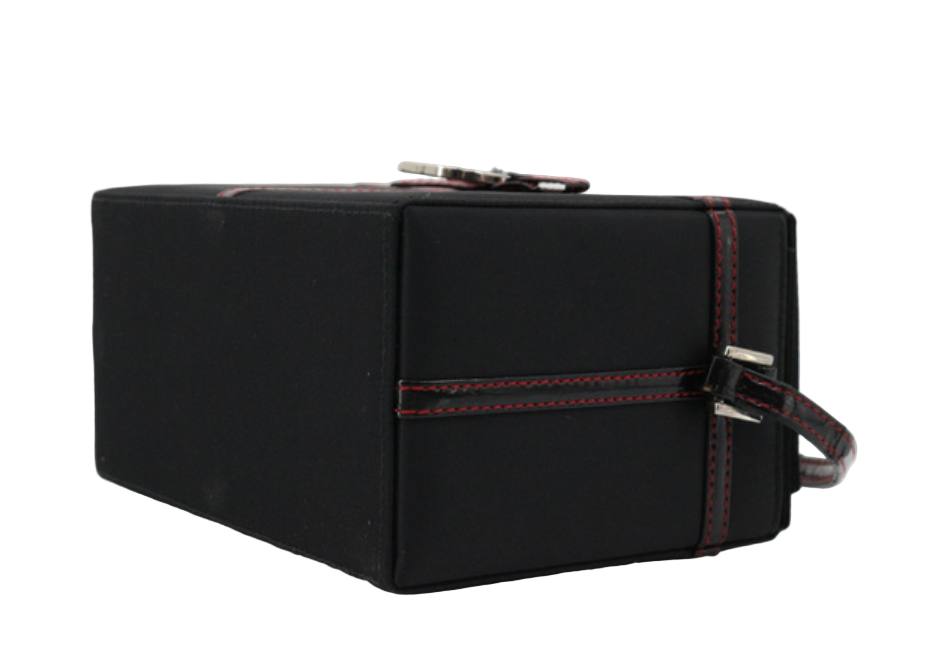 dior pre-loved vanity handbag with ribbon details