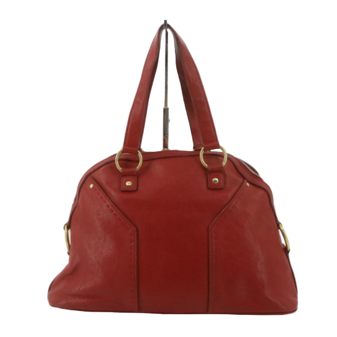 Yves Saint Laurent Rive Gauche Muse Shoulder Bag in Wine Red