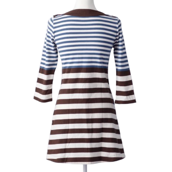 burberry girly vintage striped tunic mini dress