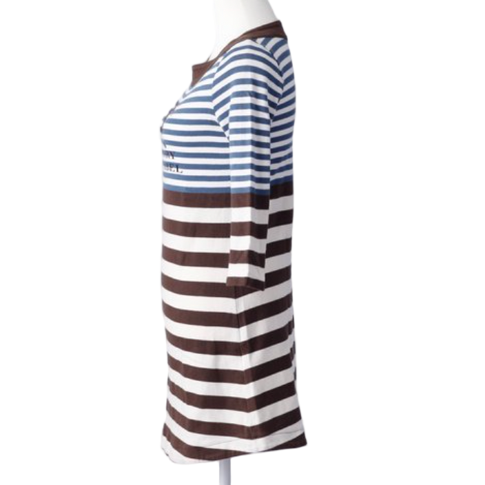 burberry girly vintage striped tunic mini dress