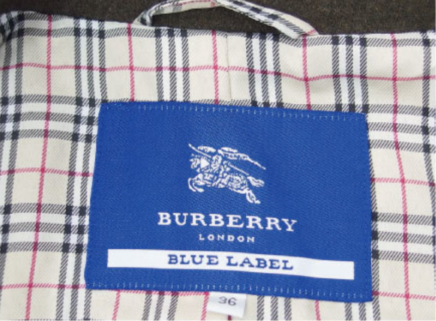 burberry blue label pleated flirty dress coat