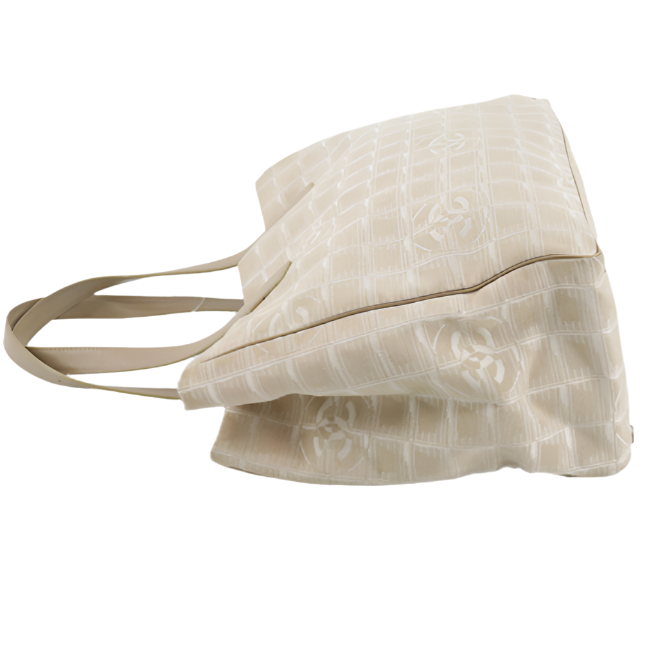 Chanel Light Beige Travel Line Tote Bag