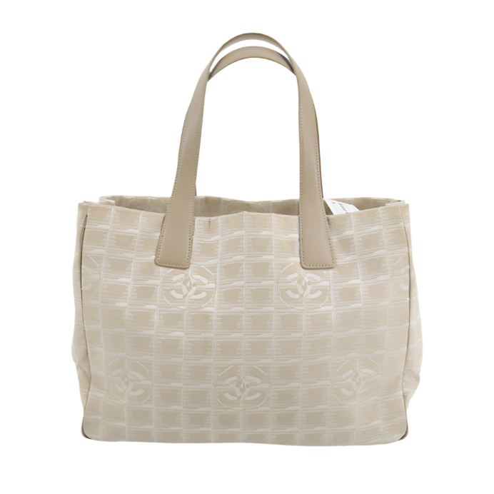 Chanel Light Beige Travel Line Tote Bag