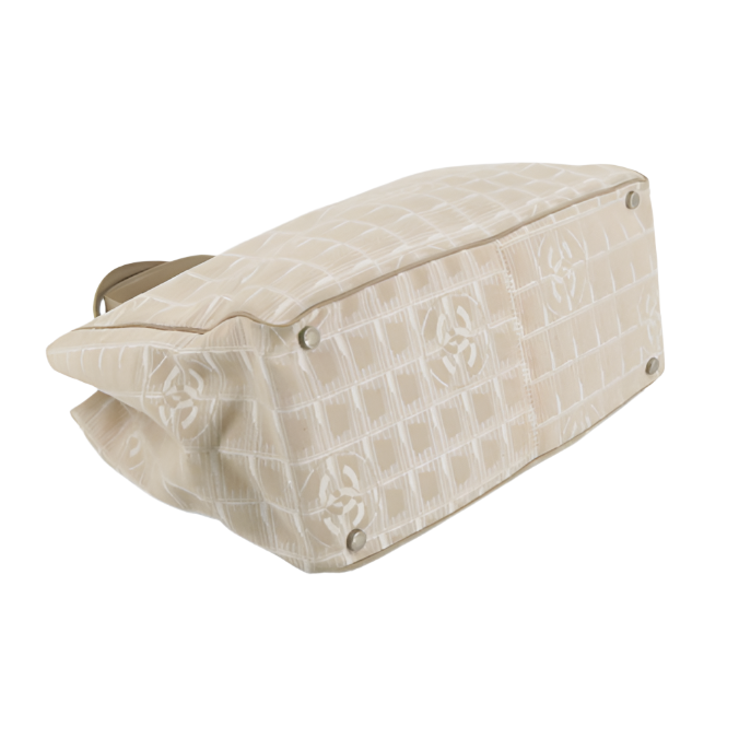 Chanel Light Beige Travel Line Tote Bag