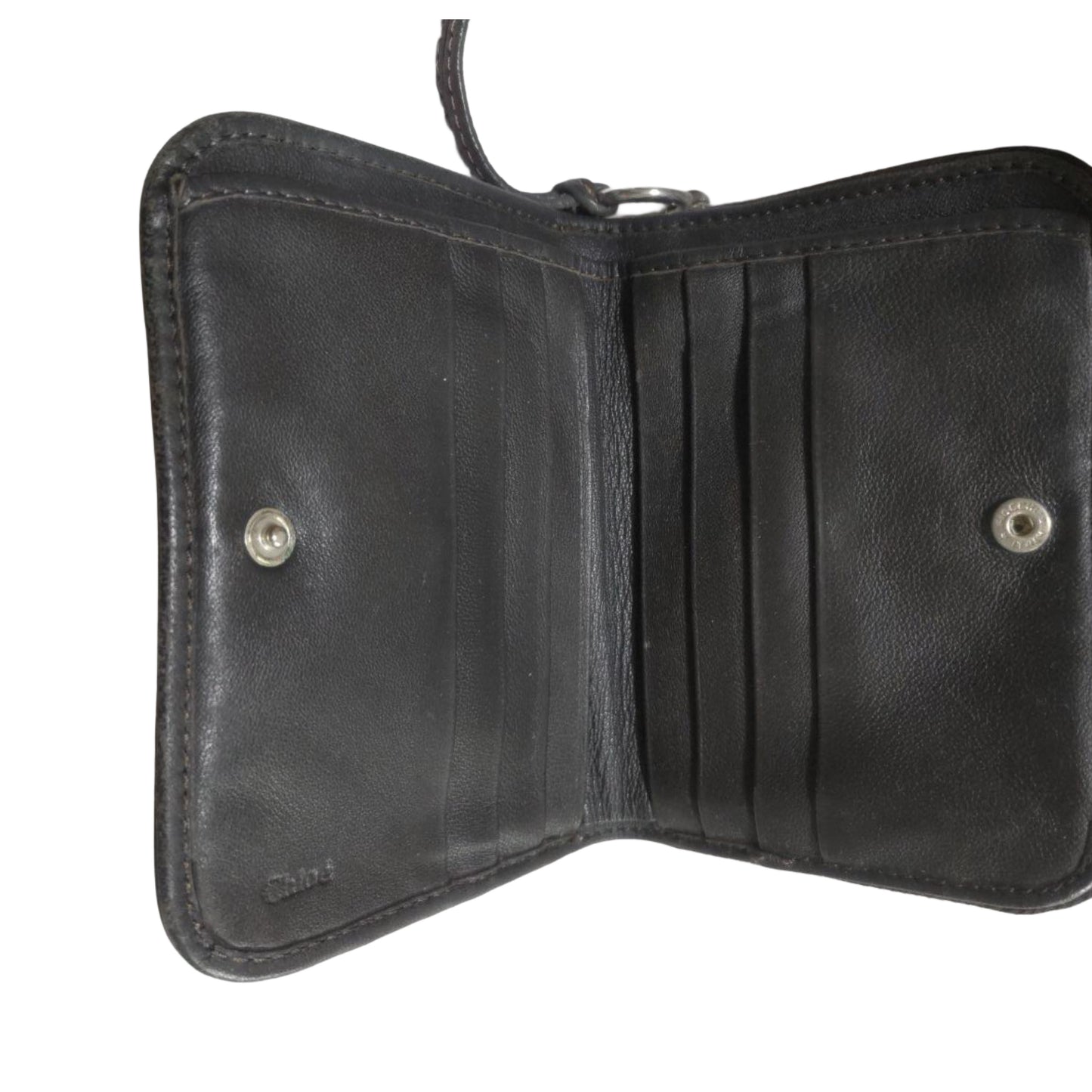chloé chocolate brown paddington wallet