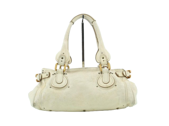 chloe ivory vintage paddington bag