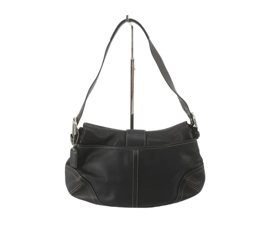 coach soho signature black bag