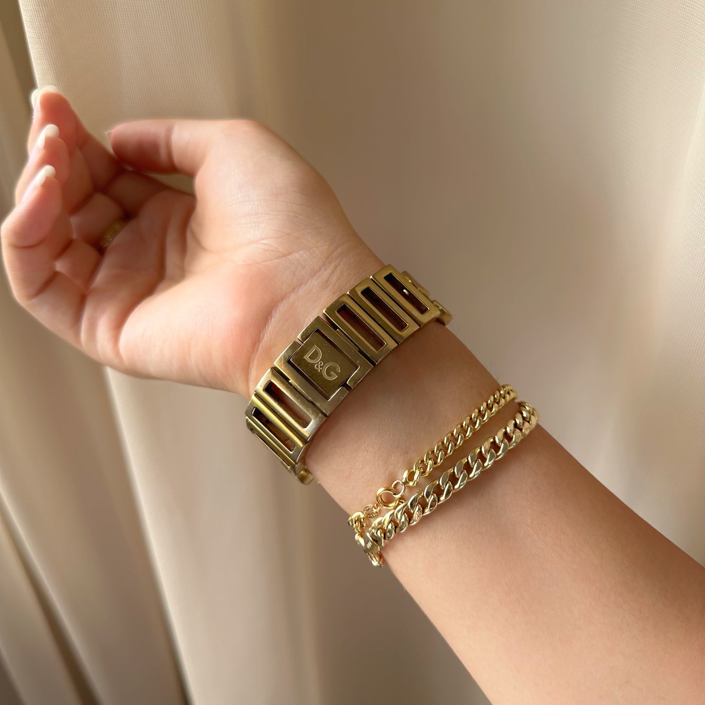 dolce & gabbana gold-tone watch