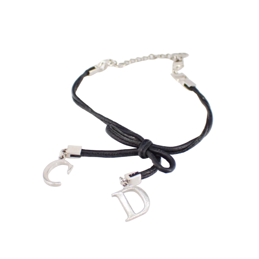 dior vintage black ribbon bracelet