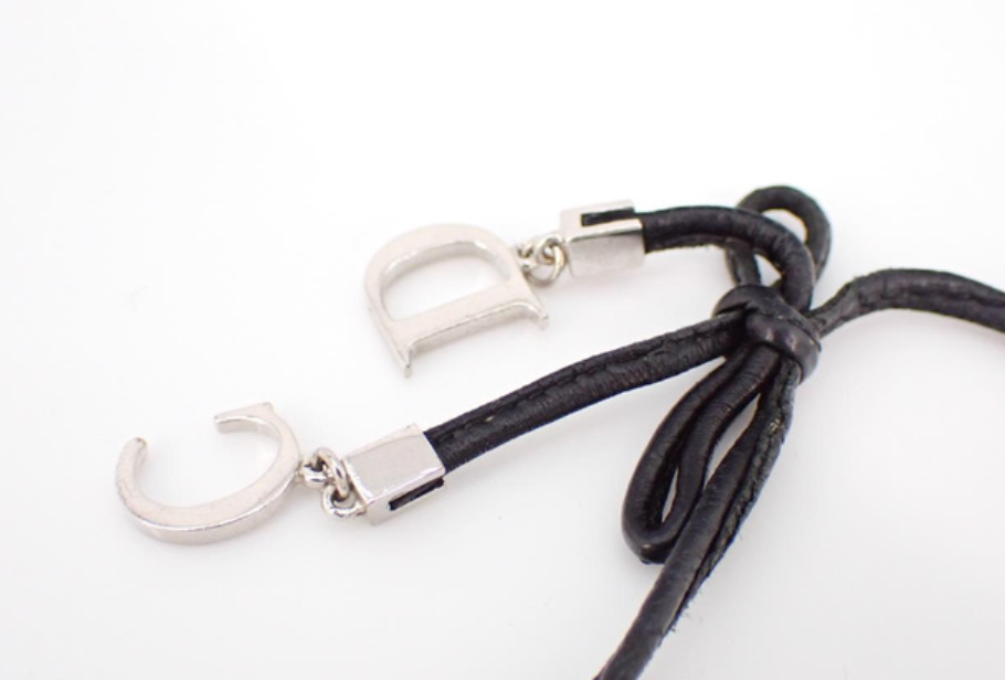 dior vintage black ribbon bracelet