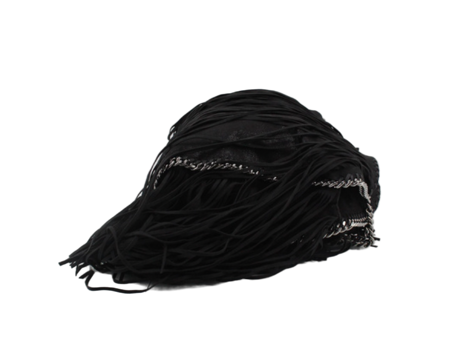 Stella McCartney Pre-Loved Black Mini with Fringe details