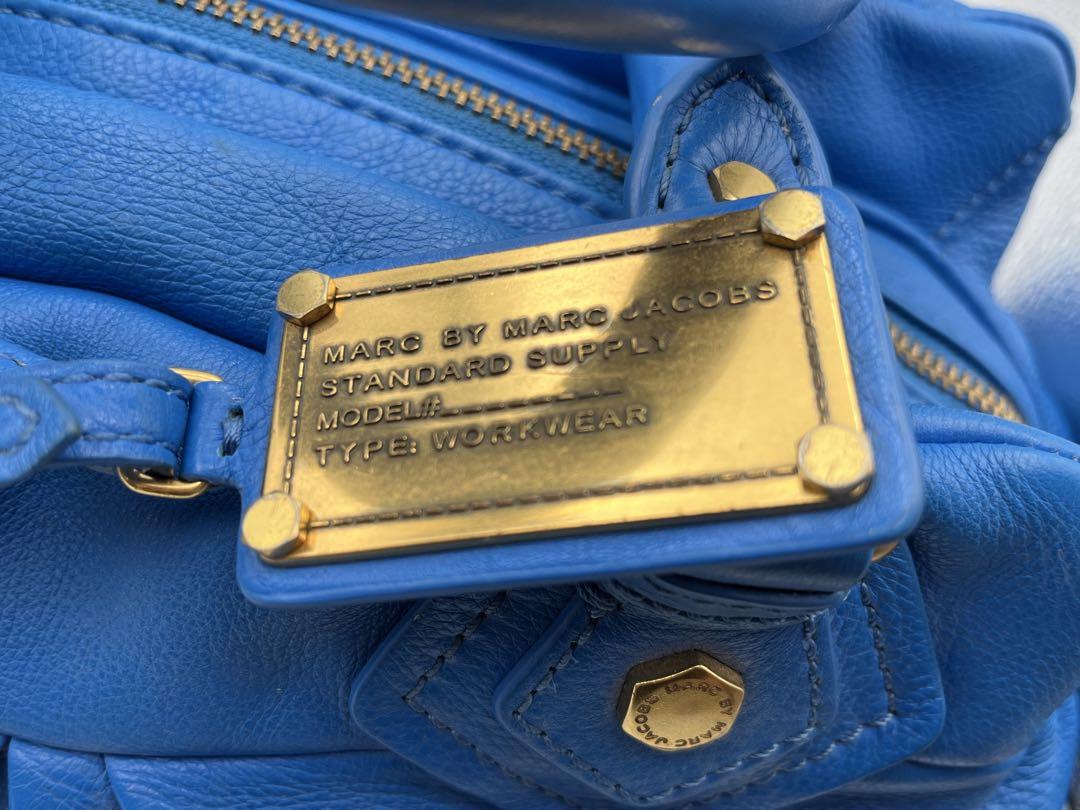 marc by marc jacobs baby groovee bag in royal blue