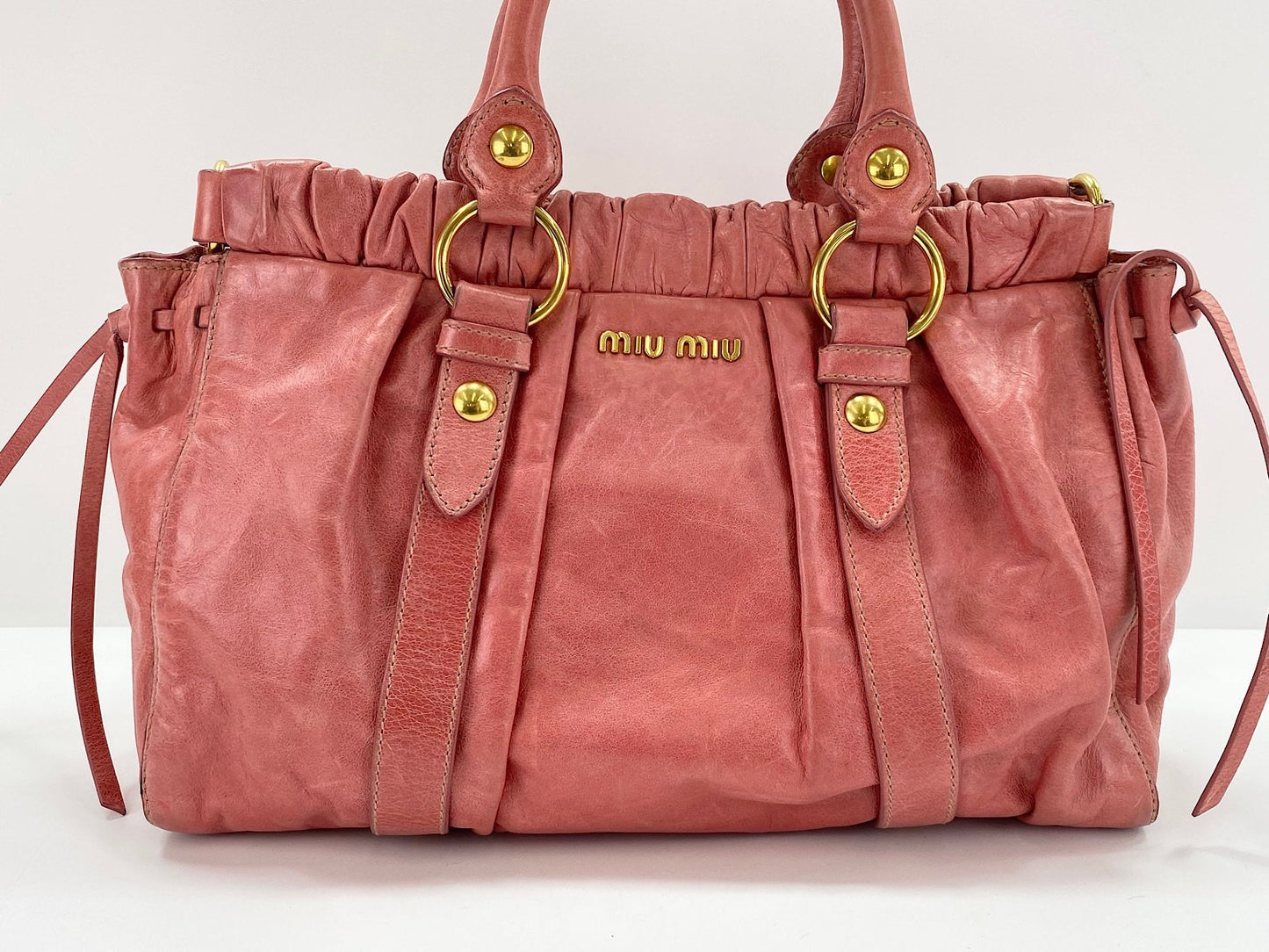 miu miu vintage rosey pink vitello bag