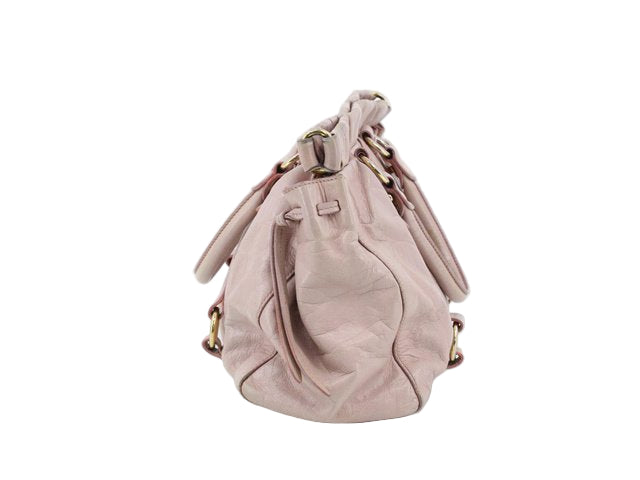 miu miu ballet slippers pink vitello lux bag