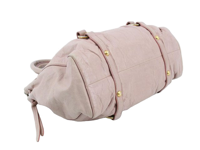 miu miu ballet slippers pink vitello lux bag