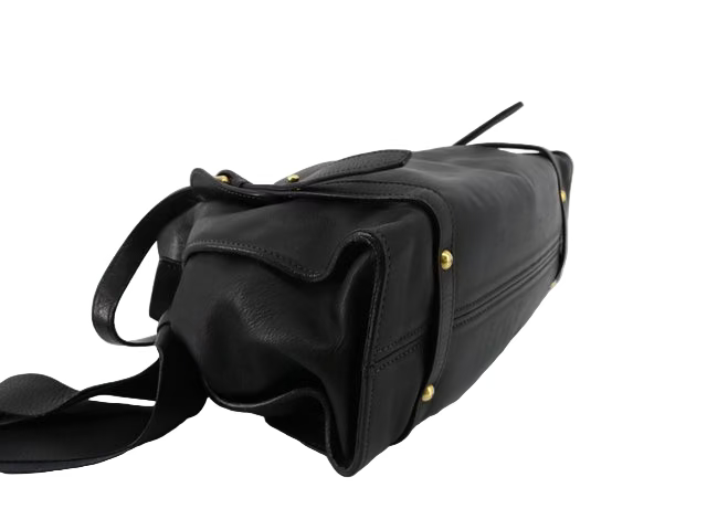 miu miu black ribbon-detail shoulder bag