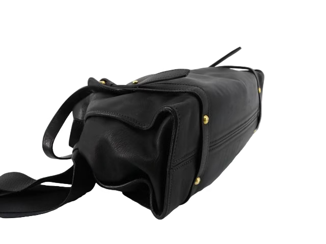 miu miu black ribbon-detail shoulder bag