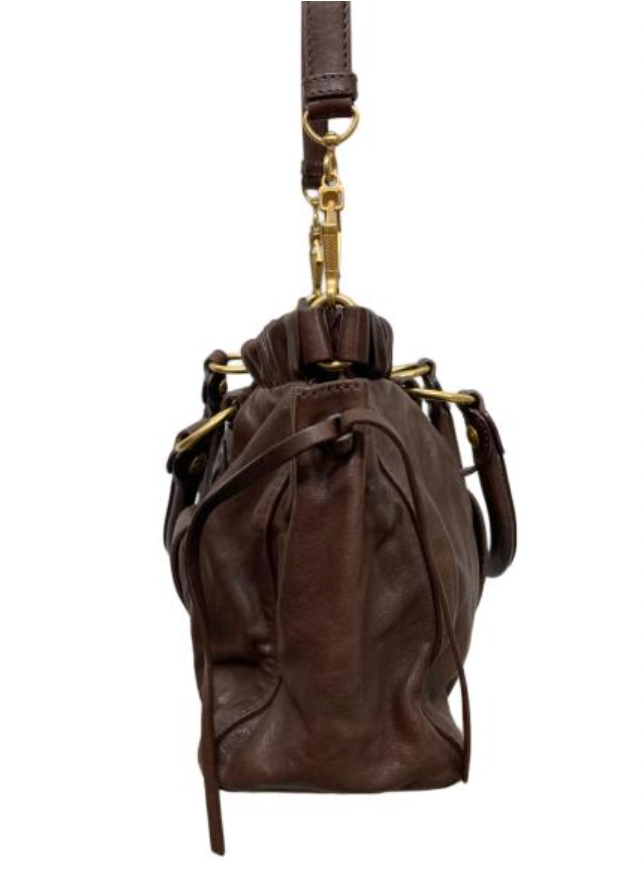miu miu chocolate brown vitello bag