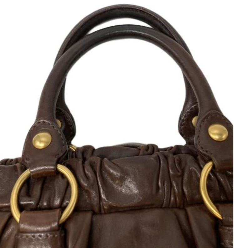 miu miu chocolate brown vitello bag