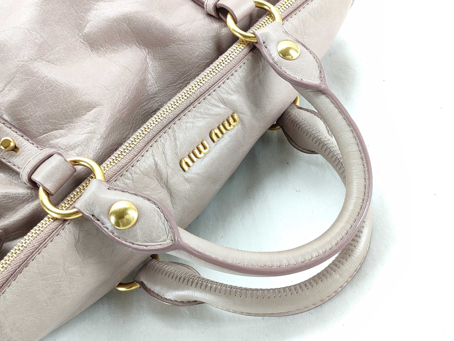 miu miu girly pink vitello bow bag