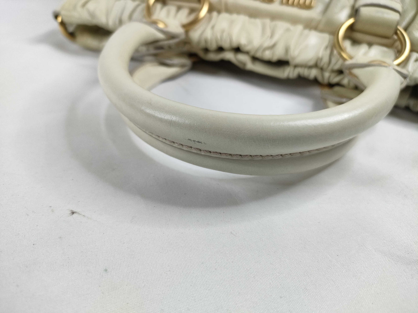 miu miu ivory angel vitello lux bag